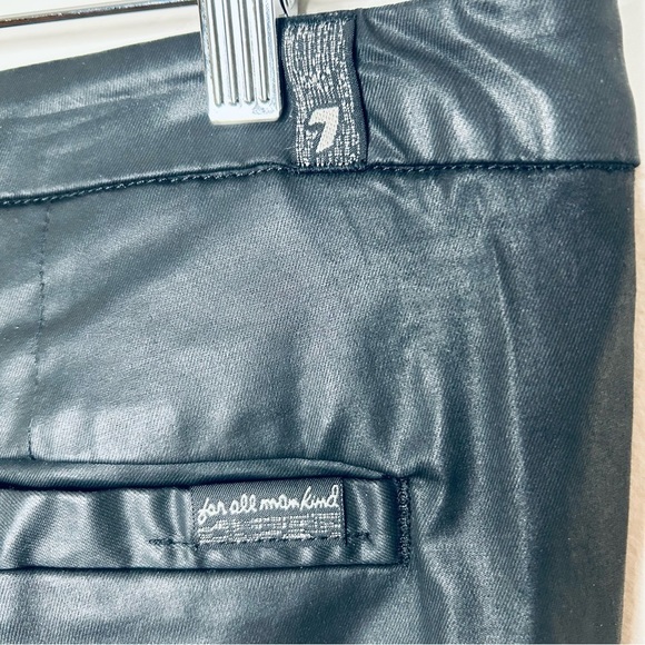 7 For All Mankind Slim Chino Faux Leather Pants Size 28 - Picture 7 of 10